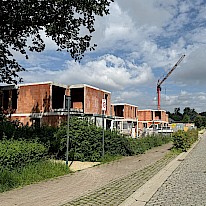 9 vrijstaande woningen Halle