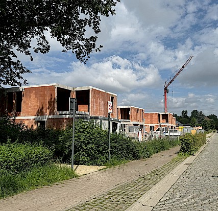 9 vrijstaande woningen Halle